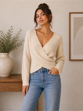 NWOT size small wrap sweater